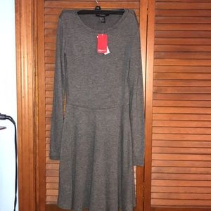 Dark grey long sleeve dress